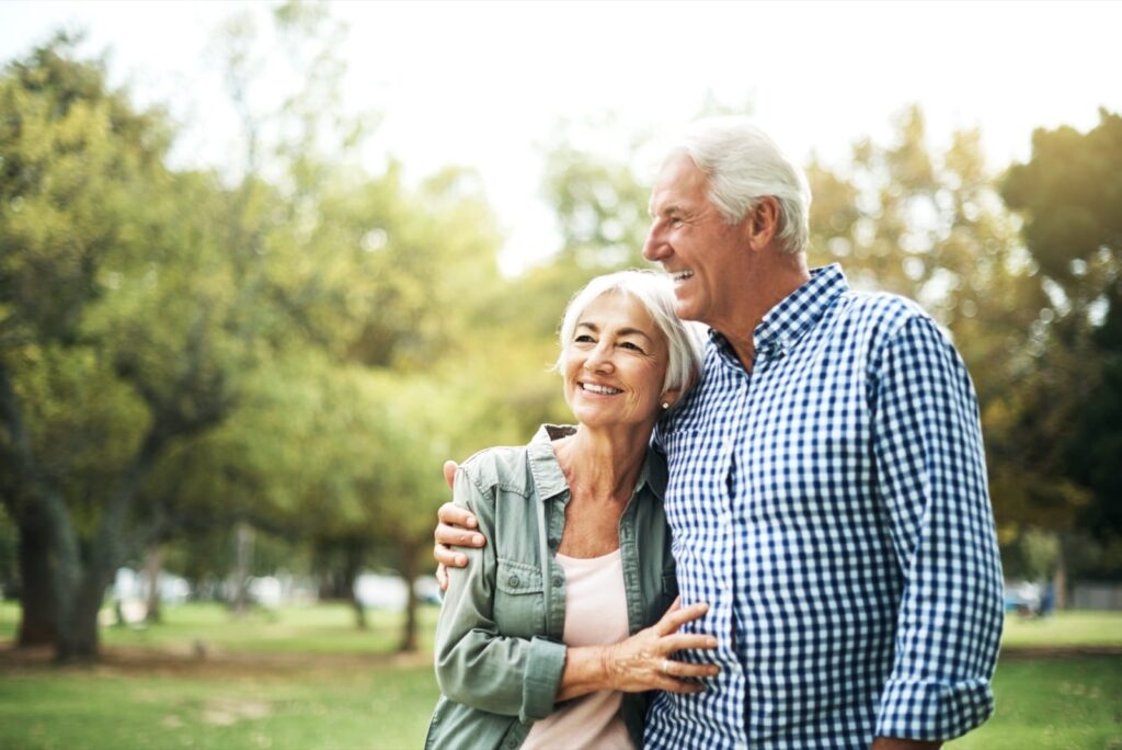 Shot of an affectionate senior couple spending a day in the park